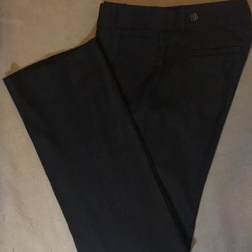 Banana Republic Martin Fit Black Wool Trouser Sz 4